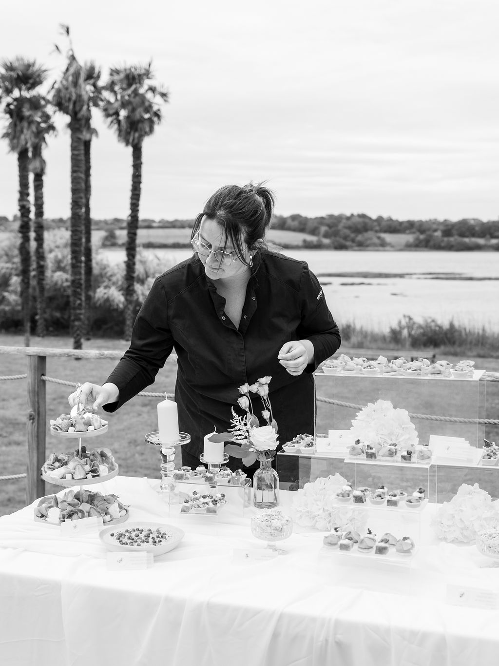 Marie styling the buffet